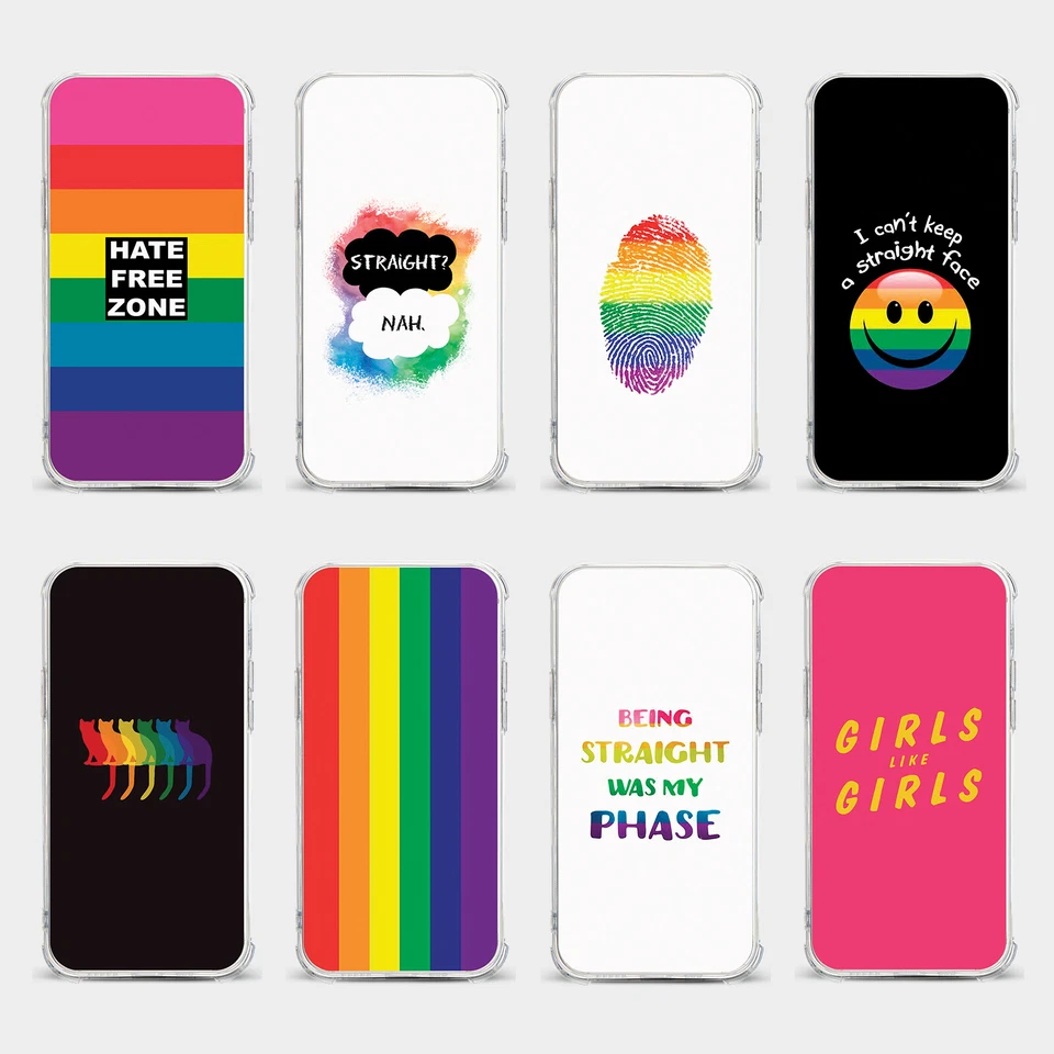 CASE FOR IPHONE 15 14 13 12 11 SE 8 PRO SHOCKPROOF PHONE COVER LGBT PRIDE GAY - Image 1 of 1