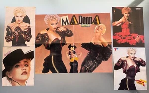 LOT OF 5 SMALL MADONNA GREEK POSTERS 80'S, LA ISLA BONITA - Picture 1 of 4