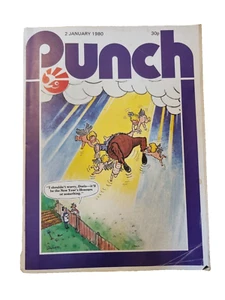 Punch Magazine 2nd January 1980 British Humour Cartoons Satire - Picture 1 of 11