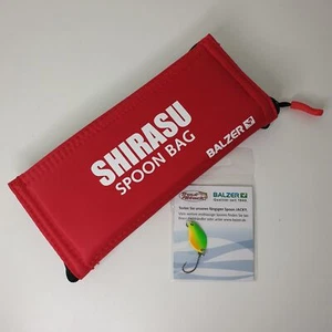 Balzer Shirasu Spoon Mäppchen Bag Blinker Spinner Wobbler Tasche inc 1 Spoon NEW - Picture 1 of 6
