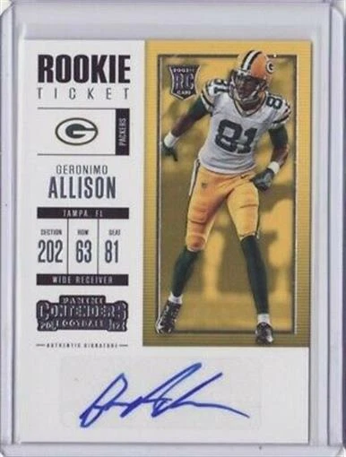 2017 Panini Contenders Autograph #202 Geronimo Allison Auto - Flat S/H - Image 1 of 1