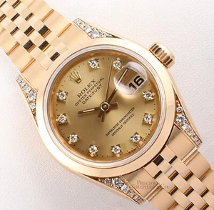 Rolex Lady 69188 President 18k Gold Jubilee Band - Diamond Lug - Champagne Dial - Bild 1 von 7