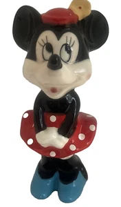 Estatuilla de Minnie Mouse de cerámica de Walt Disney Productions Japón de colección - Imagen 1 de 7