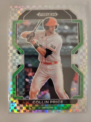 Collin Price Power Plaid 5/35 2022 Panini Prizm Draft Baseball - Image 1 of 2