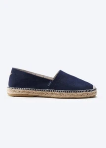 Viscata Herren Flat Canvas Barceloneta Espadrille Canvas Navy Ash Grey EUR Größe - Bild 1 von 11