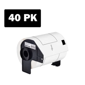 40Rolls 103mmx164mm Paper Shipping 180 Labels Compatible Brother QL-1050 DK-1247 - Afbeelding 1 van 24