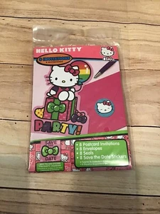 Hello Kitty Birthday 8 Invitations Kit - Picture 1 of 2