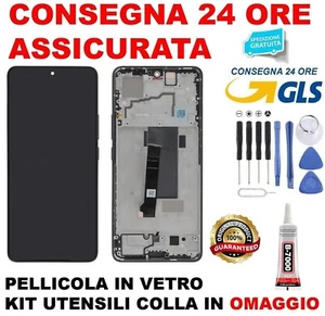 DISPLAY AMOLED FRAME ORIGINALE XIAOMI REDMI NOTE 13 PRO 5G 2312CRAD3C TOUCH NERO - Zdjęcie 1 z 2