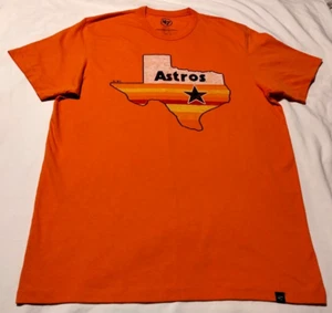 '47 Brand MLB Houston Astros Orange Cotton Tee Short Sleeve Size Medium NWOT - Picture 1 of 7