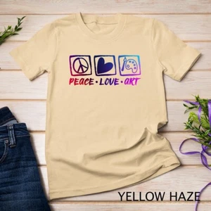 Kunstlehrer Frieden Liebe Kunst für Künstler und Malerei T-Shirt Unisex T-Shirt - Bild 1 von 15