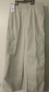 1 PR NEW NEVADA Studio Boys 12 Khaki Cargo Pants MSRP $49.00 100% Cotton Egypt - Picture 1 of 7