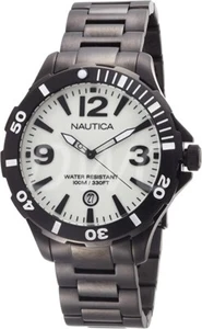 NAUTICA STAINLESS STEEL 100M MENS Diver WATCH N17572G - Picture 1 of 1
