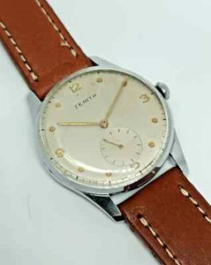 VINTAGE ZENITH MANUAL WIND CAL 126 CUSTOM SWISS WATCH FROM Ca 1950 - Picture 1 of 3