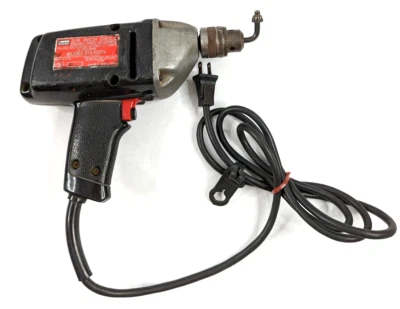 Broca vintage Sears Craftsman 3/8" 315 10514 velocidade variável reversível com mandril - Imagem 1 de 4