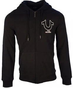 TRUE RELIGION Zip Hoodie Logo Front/back - Picture 1 of 2