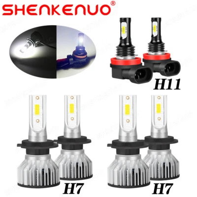 For Mercedes-Benz E350 E320 E550 -6x LED Headlight + Fog Light Bulbs Kit - Image 1 of 4