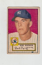 1952 TOPPS #85 MLB BASEBALL BOB KUZAVA  VG NEW YORK YANKEES
