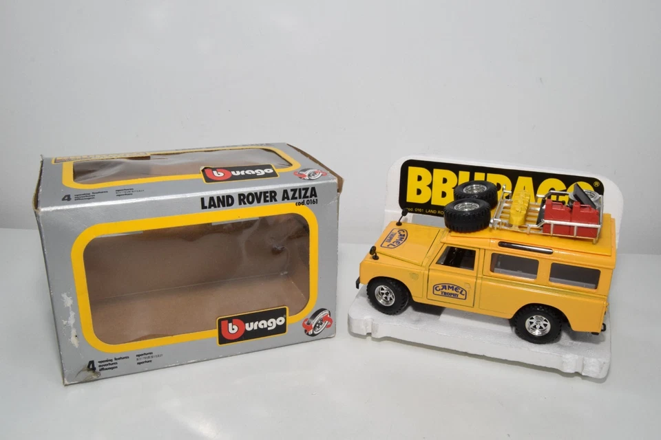 B71 1:24 BBURAGO BURAGO 0161 161 LAND ROVER CAMEL TROPHY MIB - Immagine 1 di 4
