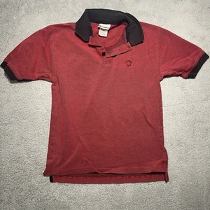 Walt Disney World Polo Shirt Mens Small Red Black Collar Short Sleeve - Picture 1 of 8