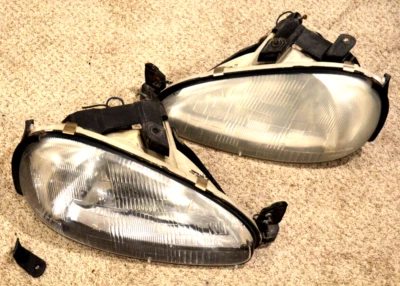 1992-1995 MAZDA MX3 MX-3 HEADLIGHTS HEAD LIGHT AUTHENTIC DRIVER PASSENGER OEM Foto 1 de 4