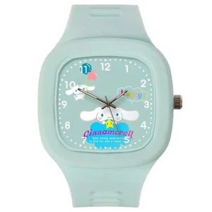 Cinnamoroll, Hello Kitty Watch, Square Case, Silicone Strap, Quartz Movement - Picture 1 of 8