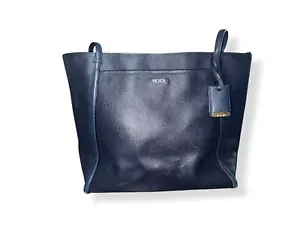 TUMI Sinclair Reisetasche Tasche Doppelgriff Navy Pebbled beschichtetes Canvas groß - Bild 1 von 16