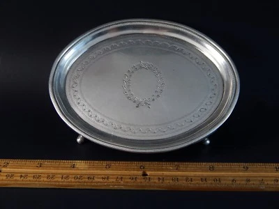 Linda bandeja para tarjetas de plata esterlina George III Salver Alexander Field Londres 1801  Foto 1 de 4