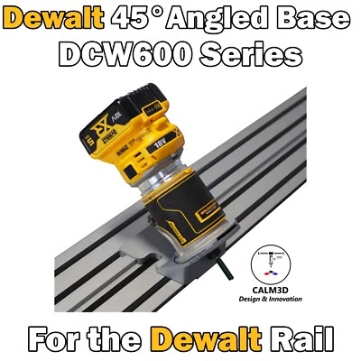 Dewalt DCW600  45° Angled Trim/Palm sub-base for use on Dewalt Rail - INC P&P - Image 1 of 4