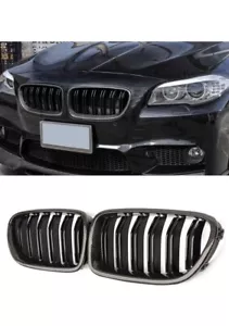 F10 Grille,Carbon Fiber Front Replacement Kidney Grill for BMW 5 Series F10 - Picture 1 of 9