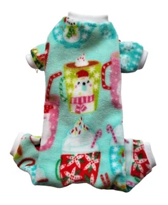 Lo último Cacao Navidad Tazas Polar Pijama Perro Cachorro Taza de té Mascota Ropa 4xs - XS - Imagen 1 de 5