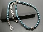 BARBARA BIXBY Sterling Silver 925 Blue Freshwater Pearl Beaded 20" Necklace