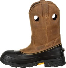 Georgia Boot Muddog Composite Toe Waterproof Work 10.5, Barracuda Gold