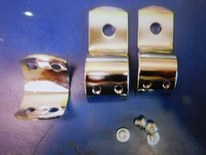 CHROME 1 1/8" FRAME/CRASH BAR FOOT PEG CLAMP HARLEY DAVIDSON & CUSTOM CHOPPERS - Picture 1 of 1