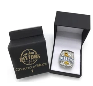 Chauncey Billups Detroit Pistons 2004 Championship Ring Display Box - Picture 1 of 1