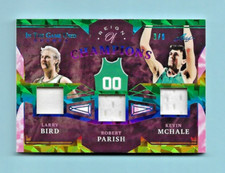2022 Bird/McHale/Parish Leaf Reign of Champions Rainbow JERSEY Card! #3/8!