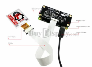  Red 1.54 inch e-Paper Display Raspberry Pi HAT,e-Ink 200x200   - Picture 1 of 3
