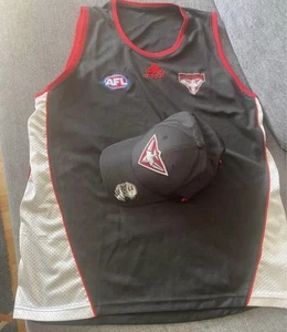 Essendon Bombers AFL New Era Cap Hat Adidas Training Singlet Jersey - Picture 1 of 5