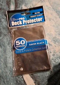 Vintage 2003 Ultra Pro Deck Protector Raven Black 50 Standard Sleeves NEW - Picture 1 of 9