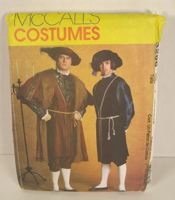 McCall's 3286 Tudor, Henry VIII, Renaissance Costume Pattern Men's S-L 34-44 UC - Image 1 of 2