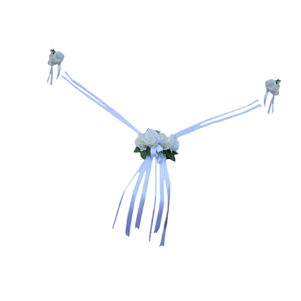 Свадебное автомобильное украшение имитация цветов шелковый цветок цветочный букет сделай сам венок - Изображение 1 из 1