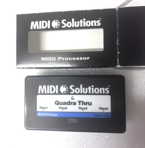 MIDI Solutions MultiVoltage Quadra Thru | 1 Input 4 Output MIDI Processor | NEW - Foto 1 di 5