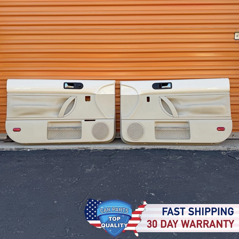 Par de paneles de puerta interior izquierdo derecho Volkswagen Beetle 1998-2010 OEM BEIGE/CREMA Foto 1 de 4