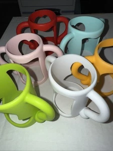 Baby Bottle Handles Silicone Transitional Sippy Cup Handle Grip NEW Get all 4 - Picture 1 of 1