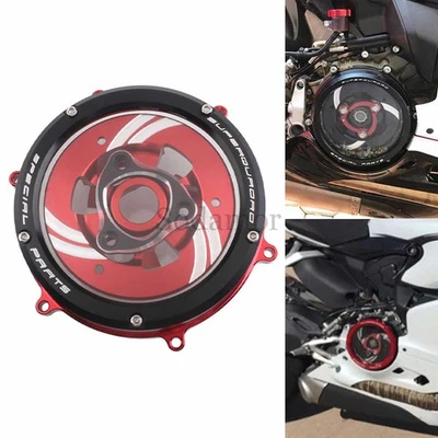 For Ducati Panigale Streetfighter V2 Superbike 959 1199 Clear Lens Clutch Cover - Изображение 1 из 4