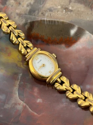 Vintage Pulsar Women's Watch V810-X043 Gold Tone Dainty 18mm - New Battery - Image 1 of 4