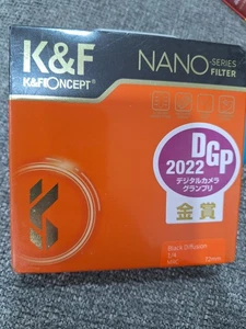 K&F CONCEPT NANO SERIES FILTER 1/4MRC BLACK DIFFUSION 72MM NEW SEALED - Picture 1 of 2