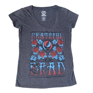 Grateful Dead Floral Damen LARGE TShirt 2012 grau - Bild 1 von 11