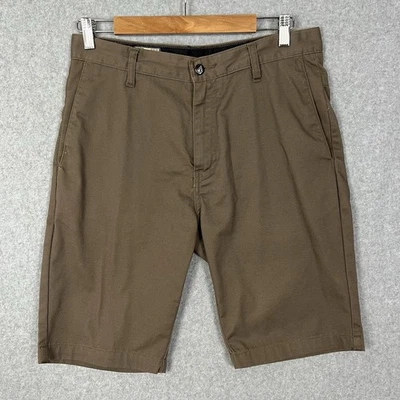Volcom Shorts Mens 30 Brown Chino Casual Skater Streetwear Cotton Blend - Image 1 of 4