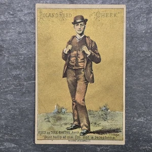 Roland Reed in Cheek Madison Square Garden Komödie Musical viktorianische Sammelkarte - Bild 1 von 2