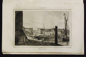 1839, SARDINIA = View PORTO TORRES = Sardinia.NUORO.IGLESIAS Steel.Le Chevalier - Picture 1 of 1